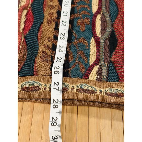 Tundra Canada Sweater Mens XL 3D Knit Coogi Style Textured Pullover Vintage 90s - Picture 12 of 12